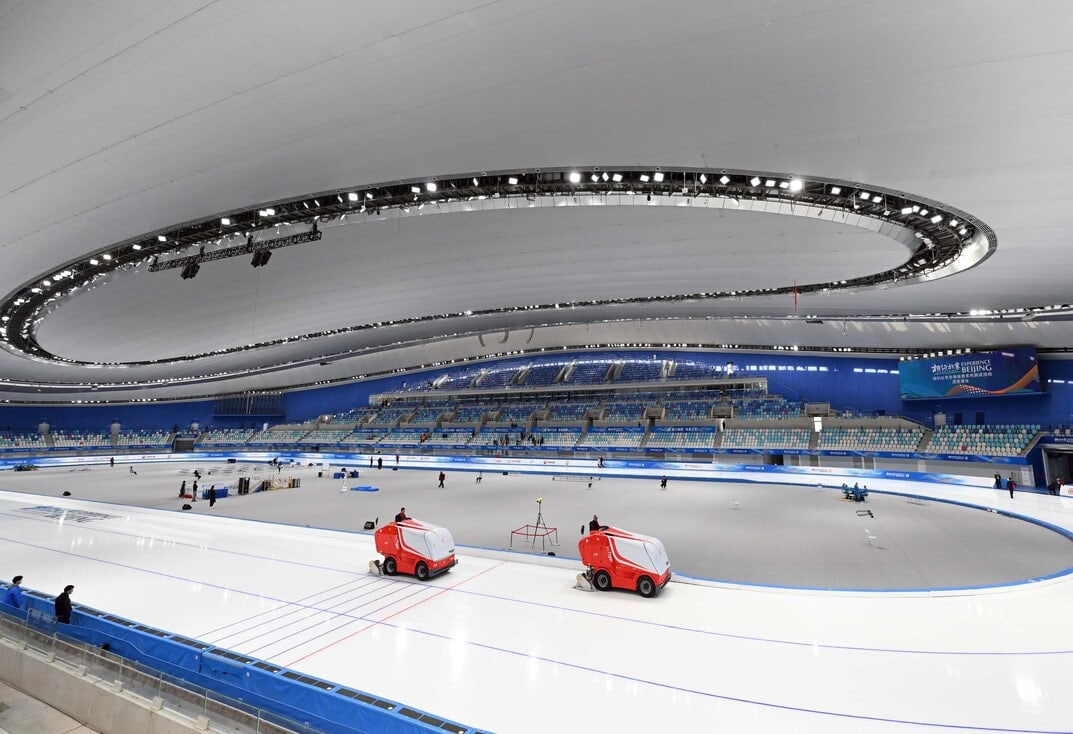 2021Äê4ÔÂ8ÈÕ ¹ú¼ÒËÙ»¬¹Ý ÖÆ±ù³µÕýÔÚÖÆ±ù¡£ÐÂ¾©±¨¼ÇÕß ÌÕÈ½ Éã